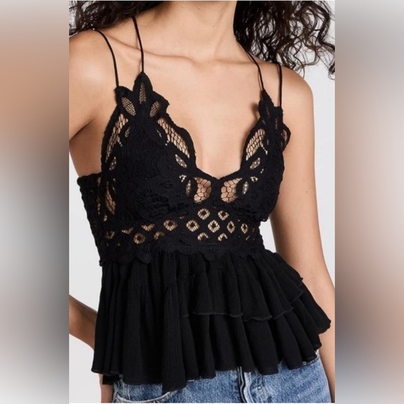 Free People Tops - Free people Elegant Black Lace Women’s Top